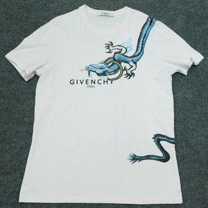 GIVENCHY PARIS Capricorn Dragon T-Shirt White